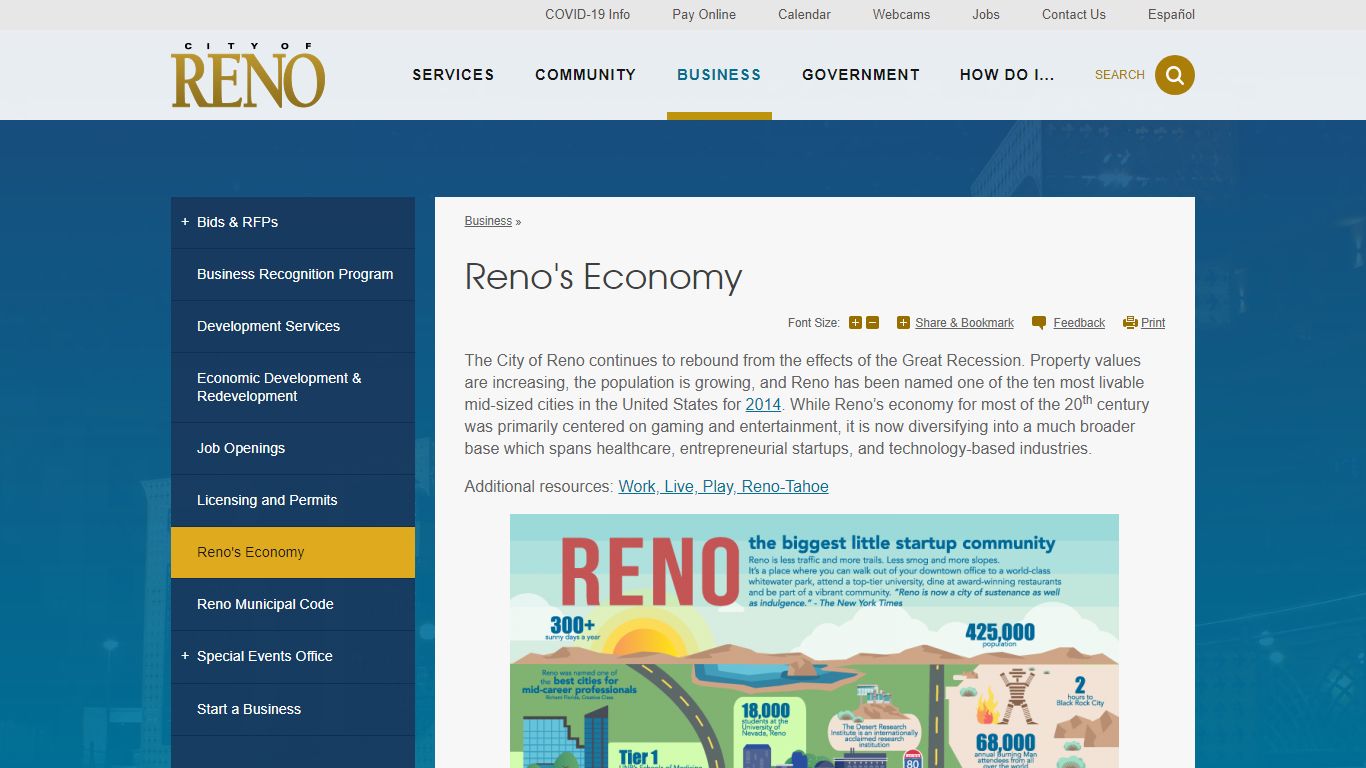 Reno's Economy | City of Reno